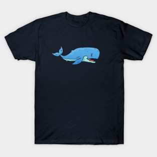 Cute Whale Cartoon T-Shirt